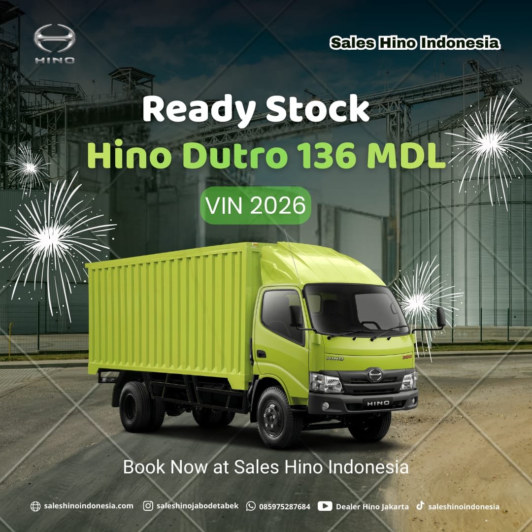 Artikel Hino - Hino Dutro 136 MDL VIN 2026 Ready Stock – Booking Sekarang Sebelum Habis - Dealer Hino Indonesia