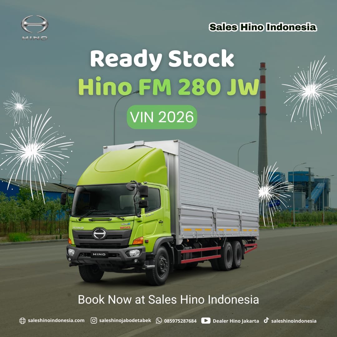 Hino Ranger FM 280 JW VIN 2026, Truk Kuat, Irit, dan Tahan Banting - Dealer Hino Indonesia